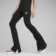 Detailed information about the product CLASSICS Women's Flared Leggings in Black, Size Large, Cotton/Elastane by PUMA