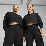 Detailed information about the product CLOUDSPUN Crossover Women's Crew Top in Black, Size XL, Polyester/Elastane by PUMA