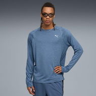 Detailed information about the product CLOUDSPUN Men's Long Sleeve Running Top in Dark Indigo/Heather, Size Small, Polyester/Elastane by PUMA