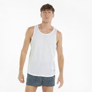 Detailed information about the product CLOUDSPUN Men's Running Singlet in White, Size Small, Polyester/Elastane by PUMA