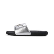 Detailed information about the product Cool Cat 2.0 Metallic Shine Unisex Sandals in Silver/Gold/Black, Size 10, Synthetic by PUMA