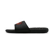 Detailed information about the product Cool Cat Unisex Slides in Black/High Risk Red, Size 13, Synthetic by PUMA