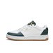 Court Classic Lux Unisex Sneakers in White/Dark Myrtle/Gold, Size 5, Textile by PUMA. Available at Puma for $120.00