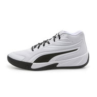 Detailed information about the product Court Pro Unisex Basketball Shoes in White/Black, Size 10, Synthetic by PUMA Shoes