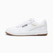 Court Ultra Unisex Sneakers in White/Gold, Size 7 by PUMA Shoes. Available at Puma for $100.00