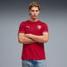 Czechia 2026 Men's Home Jersey Shirt in Dark Cherry/Navy, Size Large, Polyester by PUMA. Available at Puma for $130.00
