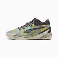 Detailed information about the product Dagger Points In The Paint Unisex Basketball Shoes in Lux Army/Fresh Mint, Size 12, Synthetic by PUMA Shoes
