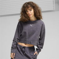 Detailed information about the product DARE TO Relaxed Washed Women's Crew Top in Galactic Gray, Size Large, Cotton by PUMA