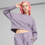 Detailed information about the product DARE TO Relaxed Washed Women's Crew Top in Pale Plum, Size Large, Cotton by PUMA