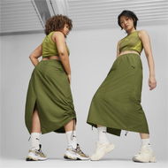 Detailed information about the product DARE TO Women's Midi Woven Skirt in Olive Green, Size Large, Polyester by PUMA