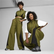 Detailed information about the product DARE TO Women's Parachute Pants in Olive Green, Size Large, Polyester by PUMA