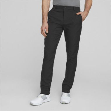 Dealer Men's Tailored Golf Pants in Black, Size 32/32, Polyester by PUMA
