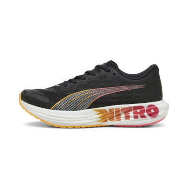 Deviate NITROâ„¢ 2 Men's Running Shoes in Black/Sun Stream/Sunset Glow, Size 9, Synthetic by PUMA Shoes