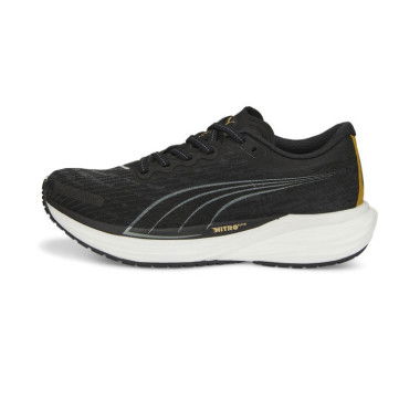 Deviate NITROâ„¢ 2 Women's Running Shoes in Black/Team Gold, Size 6, Synthetic by PUMA Shoes