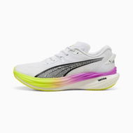 Detailed information about the product Deviate NITROâ„¢ 3 Men's Running Shoes in White/Yellow Alert/Pure Magenta, Size 10, Synthetic by PUMA Shoes