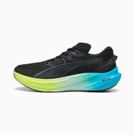 Detailed information about the product Deviate NITROâ„¢ 3 Running Shoes Men in Black/Speed Blue, Size 14, Synthetic by PUMA Shoes