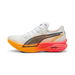 Deviate NITROâ„¢ Elite 3 PROTO Running Shoes Men in White/Sunset Glow/Sun Stream, Size 7.5, Synthetic by PUMA Shoes. Available at Puma for $320.00