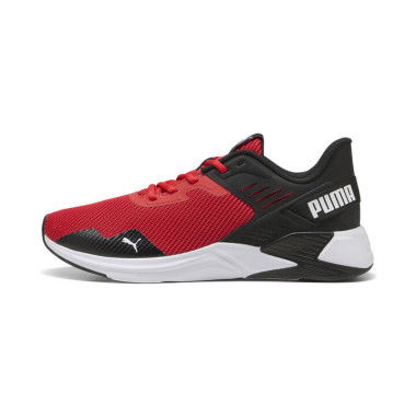 Disperse XT2 Unisex Training Shoes in Black/Burnt Red/White, Size 7, Synthetic by PUMA Shoes