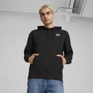 Detailed information about the product DOWNTOWN Men's Graphic Hoodie in Black, Size Large, Cotton by PUMA