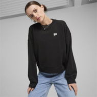 Detailed information about the product DOWNTOWN RE:COLLECTION Women's Crew Top in Black, Size Large, Cotton by PUMA