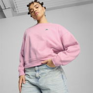 Detailed information about the product DOWNTOWN RE:COLLECTION Women's Crew Top in Mauved Out, Size Large, Cotton by PUMA