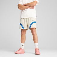 Detailed information about the product Dress Code Jawline Men's Basketball Shorts in Alpine Snow, Size Small, Polyester by PUMA