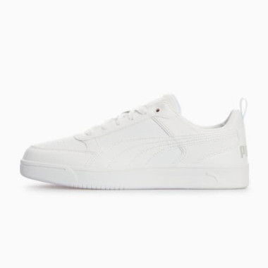 Dribble Unisex Sneakers in Warm White/Cool Weather/Feather Gray, Size 5.5 by PUMA Shoes