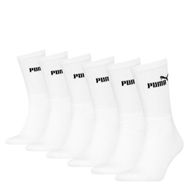 Detailed information about the product Elements Crew Sock (6 Pairs) Unisex in White, Size 3.5