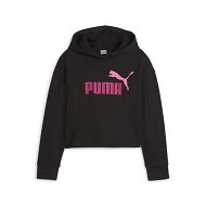 Detailed information about the product ESS+ 2Col Logo Girls Hoodie in Black, Size 4T, Cotton by PUMA