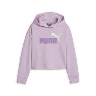 Detailed information about the product ESS+ 2Col Logo Girls Hoodie in Grape Mist, Size 4T, Cotton by PUMA