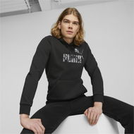 Detailed information about the product ESS+ CAMO Men's Hoodie in Black, Size Small, Cotton by PUMA