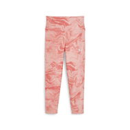 Detailed information about the product ESS+ Marbleized Youth 7/8 Leggings in Peach Smoothie, Size Small by PUMA