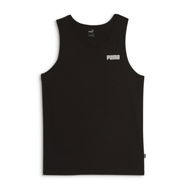 Detailed information about the product ESS Men's Small Logo Tank Top in Black, Size 2XL, Cotton by PUMA