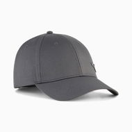 Detailed information about the product ESS Metal Cat Baseball Cap in Dusky Gray, Size Large, Polyester by PUMA