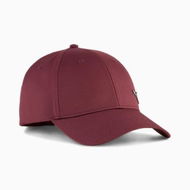 Detailed information about the product ESS Metal Cat Baseball Cap in Ruby Shimmer, Size Small, Polyester by PUMA