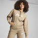 ESS+ Script Women's Hoodie in Oak Branch/White Rubber, Size Large, Cotton by PUMA. Available at Puma for $72.00