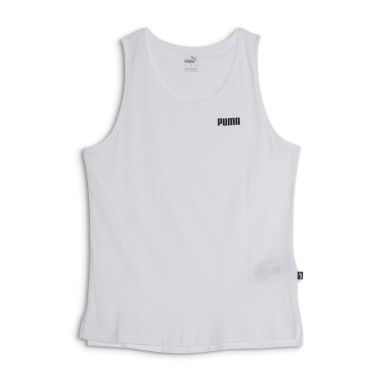 ESS Women's Small Logo Tank Top in White, Size XS, Cotton by PUMA