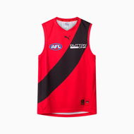 Detailed information about the product Essendon FC 2026 Men's Replica Clash Guernsey in Red/Black/Efc, Size Medium by PUMA
