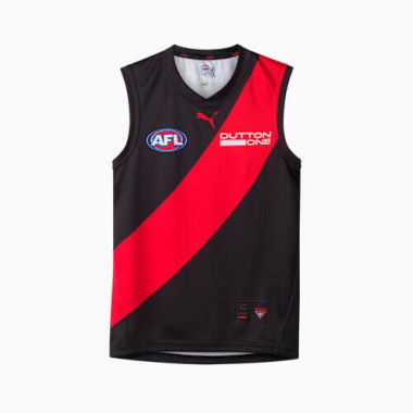 Essendon FC 2026 Women's Replica Home Guernsey in Black/Red/Efc, Size XS by PUMA