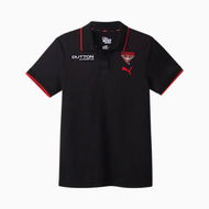 Detailed information about the product Essendon FC 2026 Women's Team Polo Top in Black/Red/Efc, Size XS by PUMA