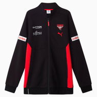 Detailed information about the product Essendon Football Club 2025 Unisex Team Jacket in Black/Red/Efc, Size Medium by PUMA