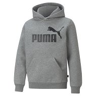 Detailed information about the product Essentials Big Logo Hoodie Youth in Medium Gray Heather, Size 2T, Cotton by PUMA