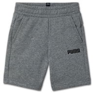 Detailed information about the product Essentials Boys Sweat Shorts in Medium Gray Heather, Size 4T, Cotton/Polyester by PUMA