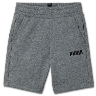 Essentials Boys Sweat Shorts in Medium Gray Heather, Size XS, Cotton/Polyester by PUMA