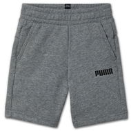 Detailed information about the product Essentials Boys Sweat Shorts in Medium Gray Heather, Size XS, Cotton/Polyester by PUMA