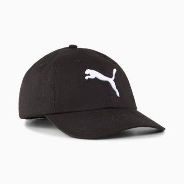 Essentials Cat Baseball Cap in Black, Cotton by PUMA