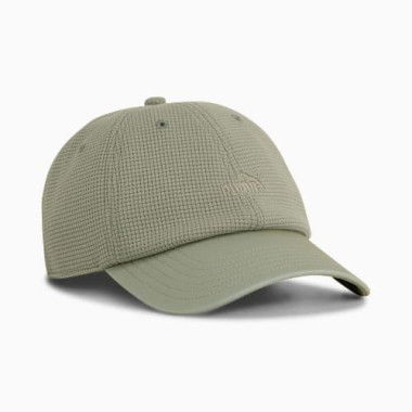 Essentials Elevated Baseball Cap in Lux Army, Polyester by PUMA