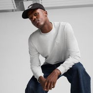 Detailed information about the product ESSENTIALS ELEVATED Men's Crew Top in Light Gray Heather, Size Small, Cotton by PUMA