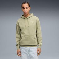 Detailed information about the product Essentials Elevated Men's Relaxed Wash Hoodie in Lux Army, Size Medium, Cotton by PUMA
