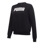 Detailed information about the product Essentials Full Length Women's Crew Neck Sweatshirt in Black, Size XS, Cotton/Polyester by PUMA